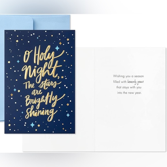 Hallmark Boxed Religious Christmas Cards, 10 Cards and Envelopes “O Holy Night” - Picture 4 of 4